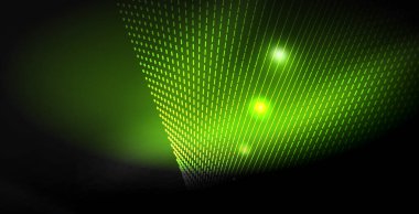 Parlak parlak parlayan Neon dalgalar