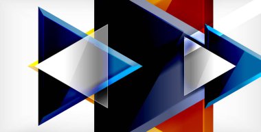 Dinamik üçgen kompozisyon soyut arka plan