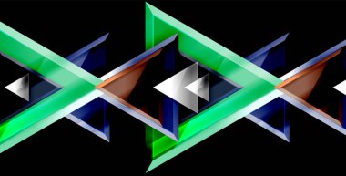 Parlak parlak üçgenler arka plan