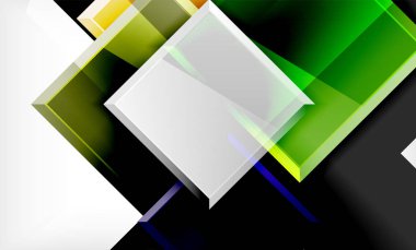 Parlak renkli kare şekil blokları geometrik arka plan