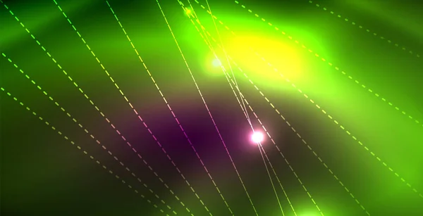 Блискучий неоновий космічний фон — стоковий вектор