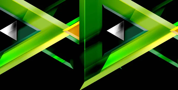 Dynamische driehoek samenstelling abstracte achtergrond — Stockvector