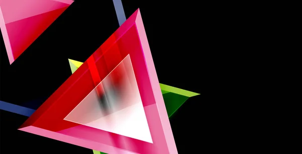 Latar belakang abstrak segitiga - Stok Vektor