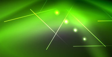 Neon parlayan çizgiler, sihirli enerji uzay ışığı konsepti, soyut arka plan duvar kağıdı tasarımı