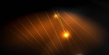 Parlak parlak parlayan Neon dalgalar