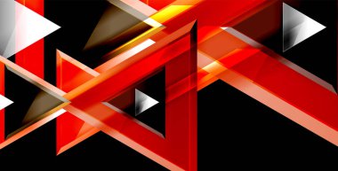 Dinamik üçgen kompozisyon soyut arka plan