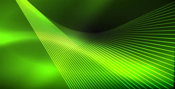 Lignes abstraites couleur néon — Image vectorielle