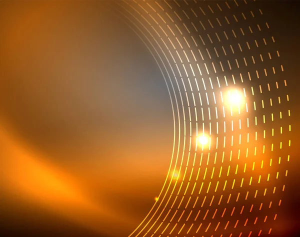 Neon renk parlayan ışıkları ile karanlık alan soyut arka plan