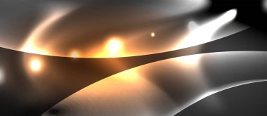 Parlak parlayan Neon ışık dalgası arka plan