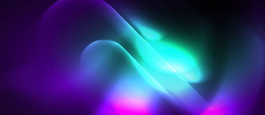 Neon parlayan tekno çizgiler, yüksek teknoloji fütüristik soyut arka plan şablonu