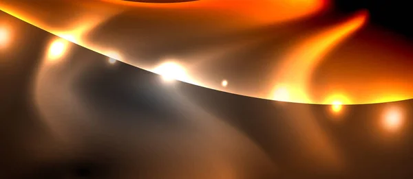 Глянсовий сяючий неоновий світло-хвильовий фон — стоковий вектор