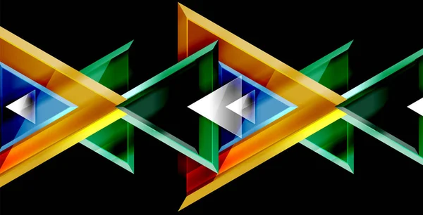 Fondo abstracto del triángulo — Vector de stock