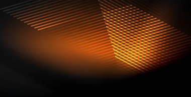 Neon renkli soyut çizgiler