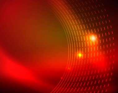 Parlak çevrelerin parlayan soyut arka plan