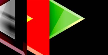 Parlak parlak üçgenler arka plan