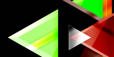 3D üçgen vektör en az arka plan tasarımı, geometrik soyut poster tasarımı