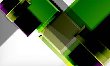Parlak renkli kare şekil blokları geometrik arka plan