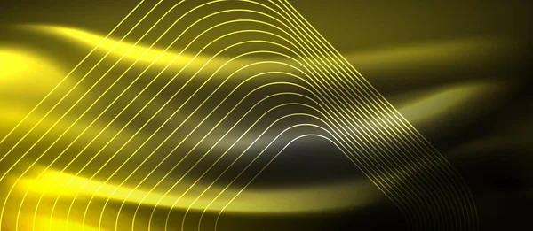 Lumineux néon brillant carrés fond abstrait, techno modèle moderne — Image vectorielle