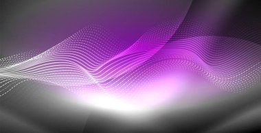 Neon çizgiler parlak parlayan arka plan