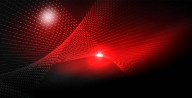 Parlak parlak parlayan Neon dalgalar