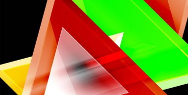 Parlak parlak üçgenler arka plan