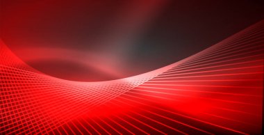 Neon parlayan çizgiler, sihirli enerji uzay ışığı konsepti, soyut arka plan duvar kağıdı tasarımı