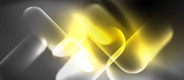 Neon parlayan tekno çizgiler, yüksek teknoloji fütüristik soyut arka plan şablonu