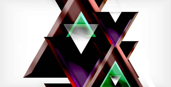 Glänsande glänsande trianglar bakgrunden — Stock vektor