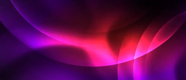 Glänzende Neonfarbe Licht mit Kreisen abstrakten Hintergrund — Stockvektor