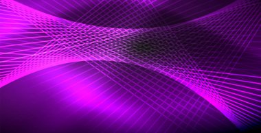 Neon renkli soyut çizgiler