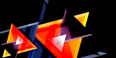 Dinamik üçgen kompozisyon soyut arka plan