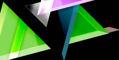 Dinamik üçgen kompozisyon soyut arka plan