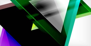 Parlak parlak üçgenler arka plan