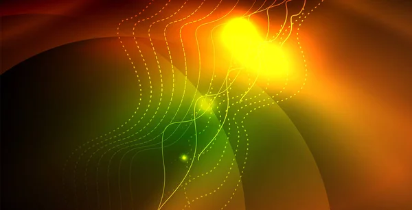 Lumineux fond de l'espace néon — Image vectorielle