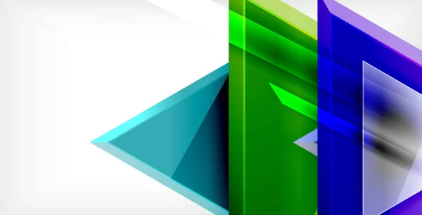 Composição triângulo dinâmico fundo abstrato —  Vetores de Stock