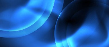 Parlak neon çevrelerde soyut arka plan