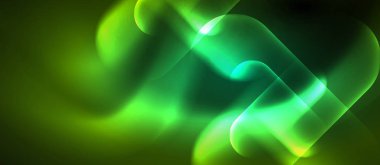 Neon parlayan techno hatları, mavi Hi-Tech futuristik soyut arka plan şablonu