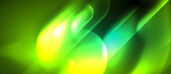 Neon zářící techno linie, hi-tech futuristické abstraktní pozadí šablony — Stockový vektor