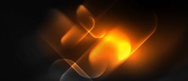 Néon rayonnant lignes techno, salut-tech futuriste modèle de fond abstrait — Image vectorielle