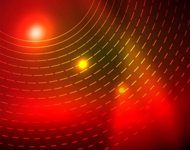 Parlak çevrelerin parlayan soyut arka plan