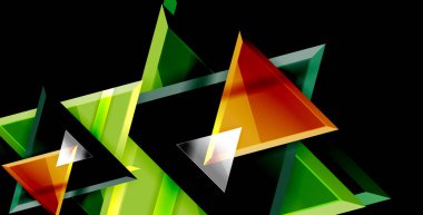 Dinamik üçgen kompozisyon soyut arka plan