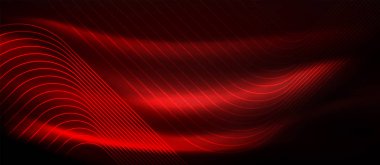 Neon parlayan techno hatları, yüksek teknoloji fütüristik arka plan şablonu kare şekilleri ile