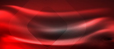 Parlayan parlak neon kareler soyut arka plan, techno modern şablon