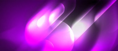 Neon parlayan tekno çizgiler, yüksek teknoloji fütüristik soyut arka plan şablonu