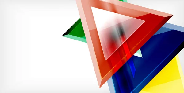 3d vetor triangular design de fundo abstrato mínimo, design geométrico cartaz abstrato — Vetor de Stock