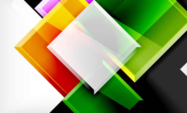 Färgrutor futuristisk abstrakt bakgrund — Stock vektor