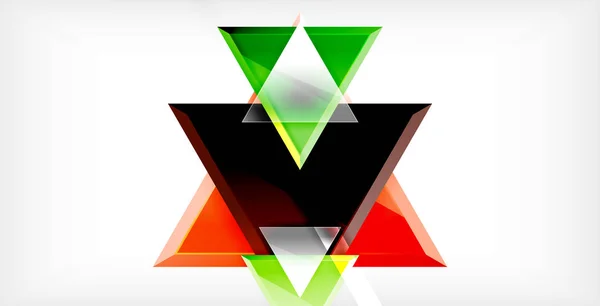 Triângulo fundo abstrato — Vetor de Stock