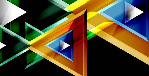 Driehoek abstracte achtergrond — Stockvector