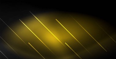 Neon renkli soyut çizgiler