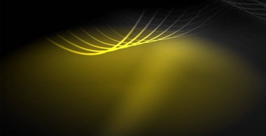 Koyu, parlak hareket, sihirli alan ışık parlayan soyut dalga. Techno arka plan